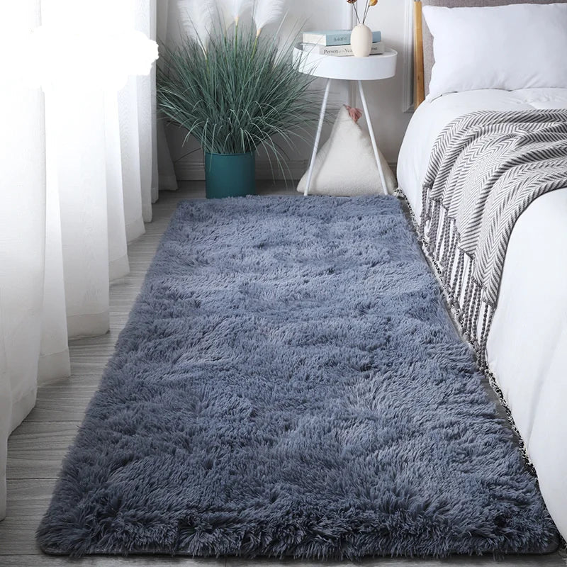 Tapis Shaggy Doux Sara pour Chambre - Tapis Peluche de Style Nordique pour Chambre d'Enfant