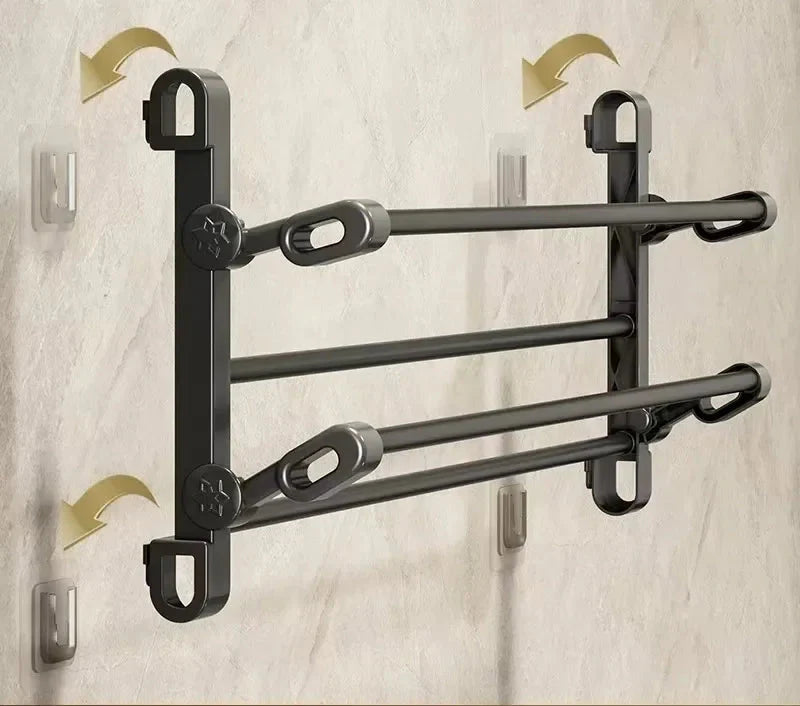 Sara Wall-Mounted Folding Shoe Rack – Space-Saving Bathroom Storage