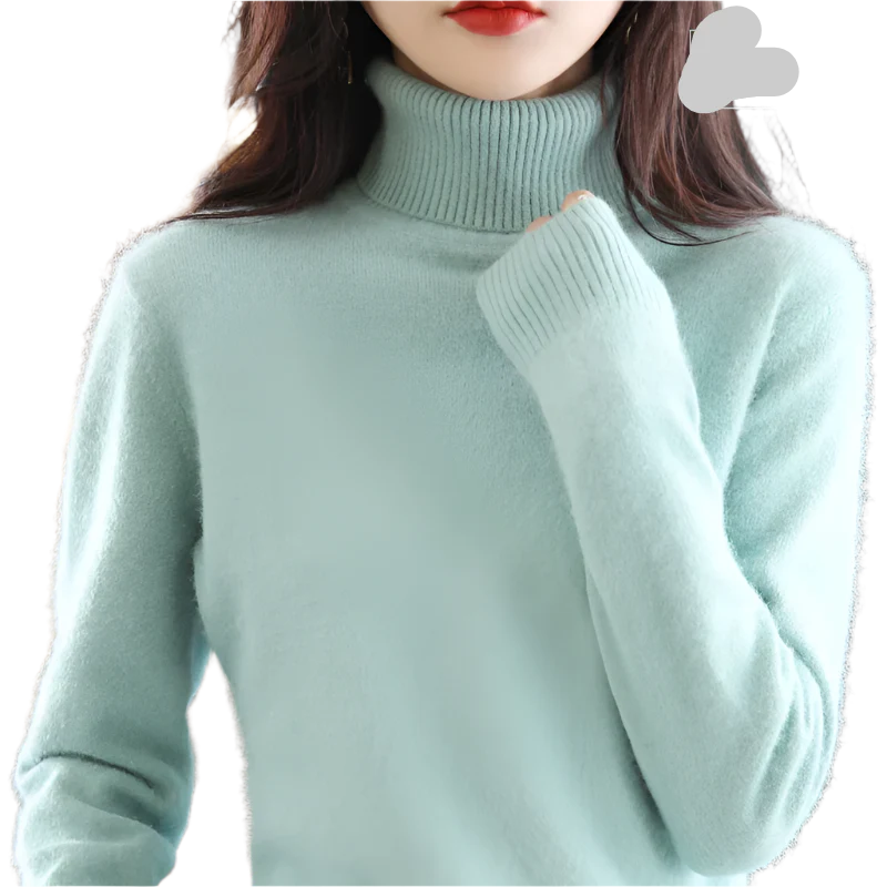 Sinead: Japanese-knit 100% Cashmere Turtleneck Sweater for women: autum&winter essential