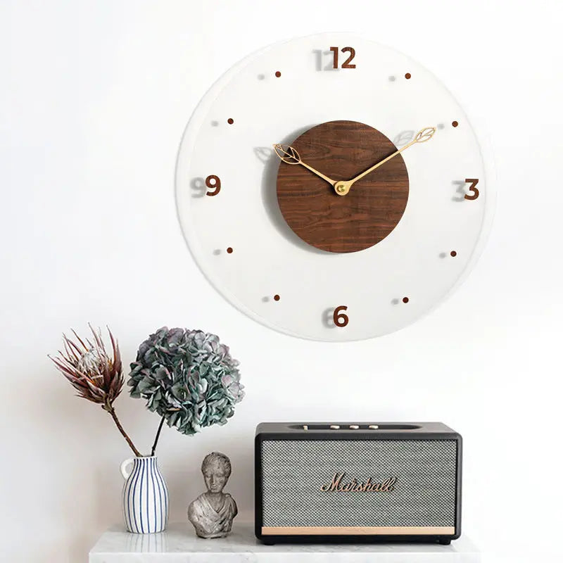 WalnutCraft – Horloge murale en noyer