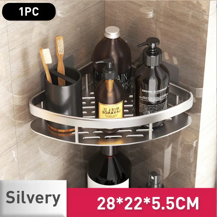 Punch-Free Bathroom & Kitchen Organizer