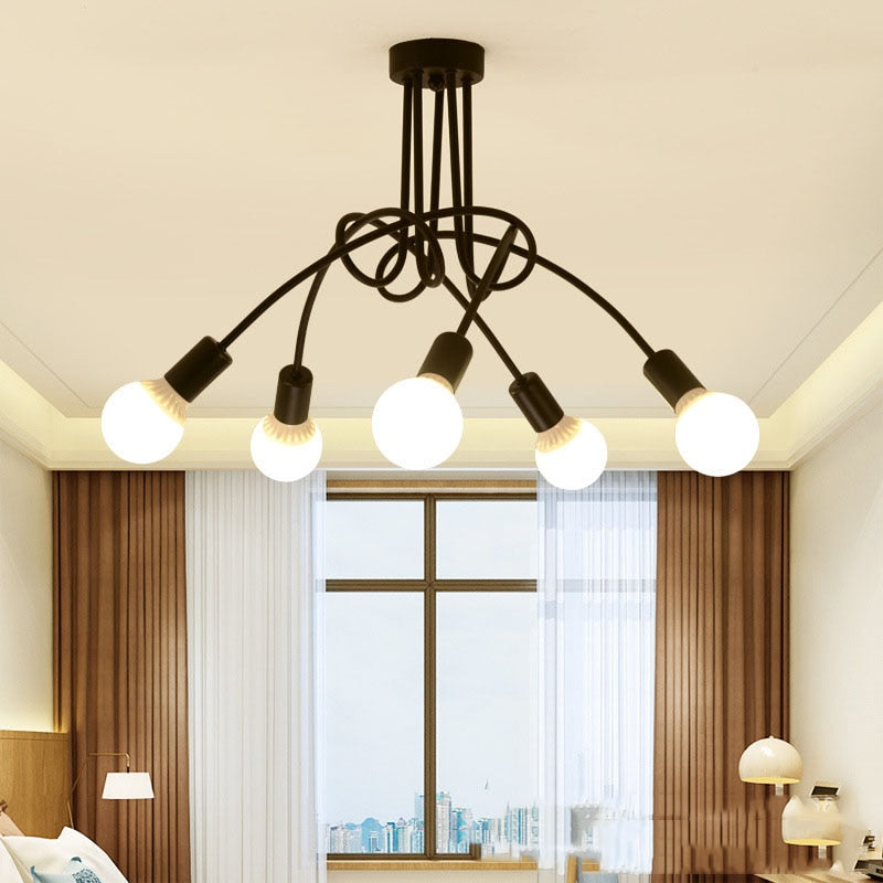 XC Anon - American Retro Wrought Iron Chandelier