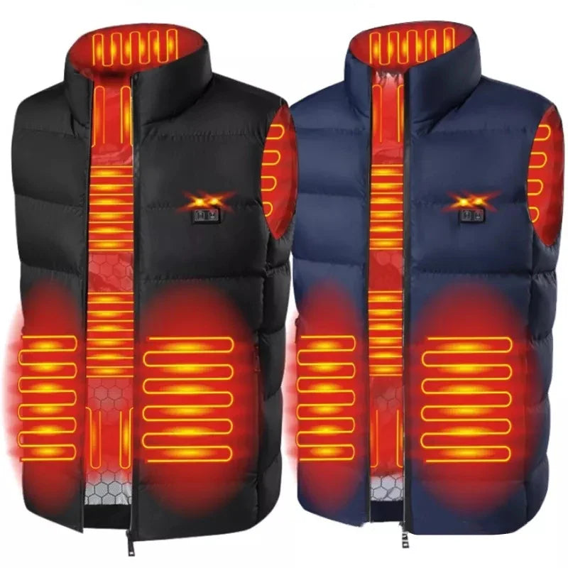 Gilet chauffant Liam pour hommes - Veste thermique USB pour la chasse et la randonnée