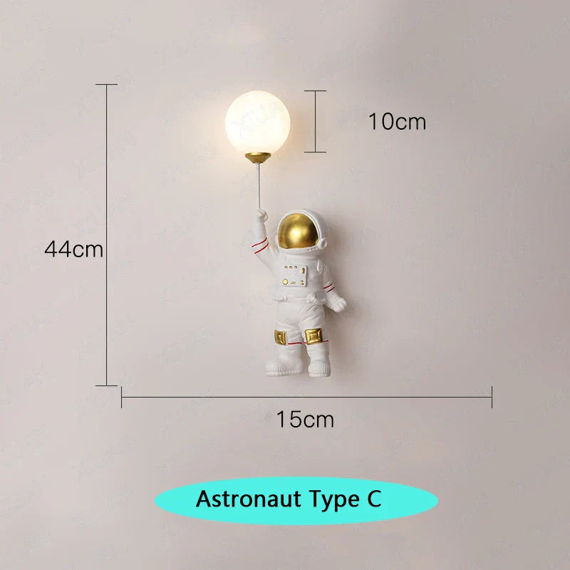 Astronaut Nursery Room Wall Light