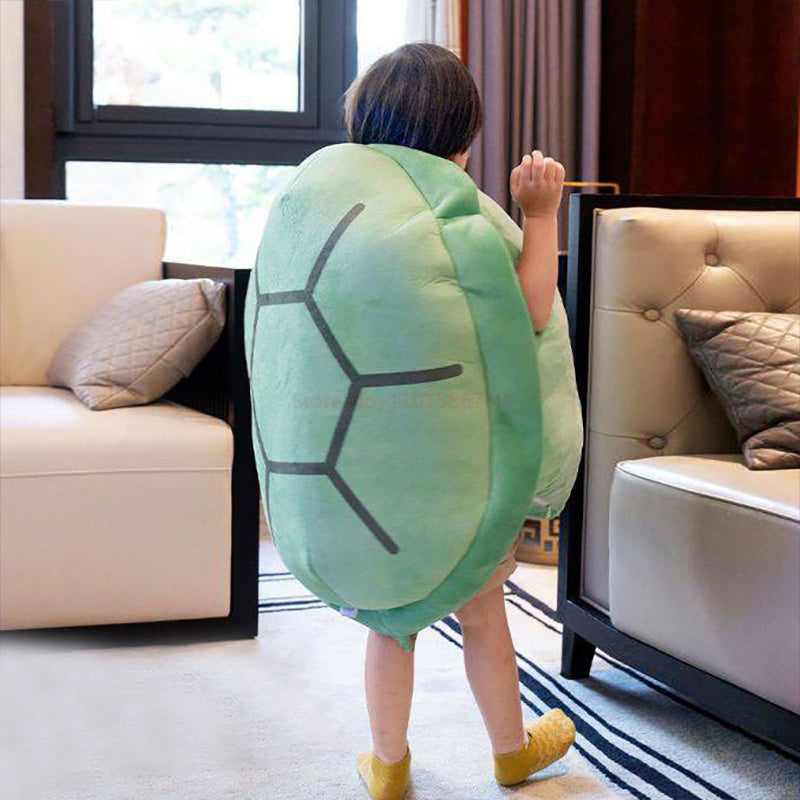 Oreillers en forme de carapace de tortue portable - Vert