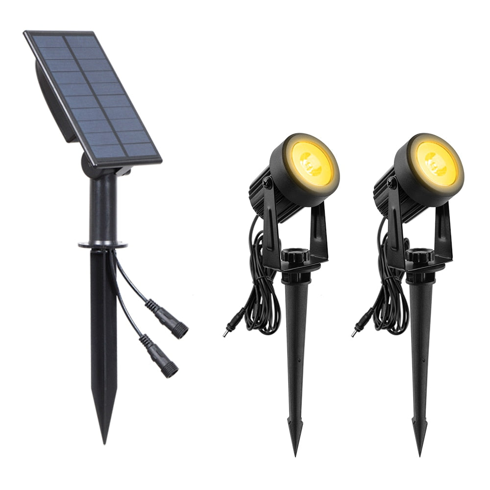 Foco solar impermeable IP65 LED con energía solar