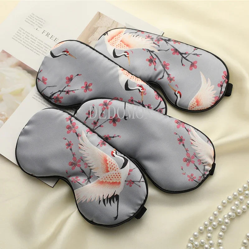 Silk Crane | Printed Sleep Mask