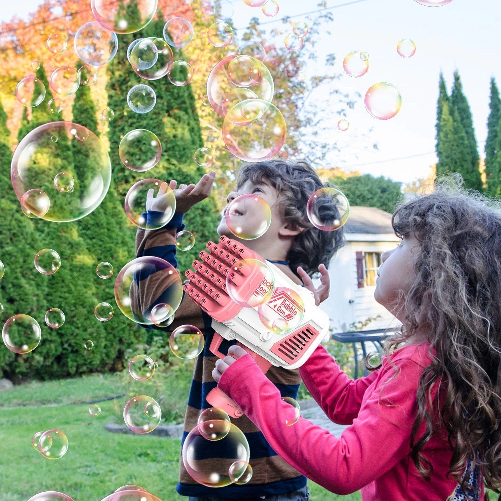 Bubble Bazooka™ - Divertente gioco di bolle: pistola per bolle di sapone