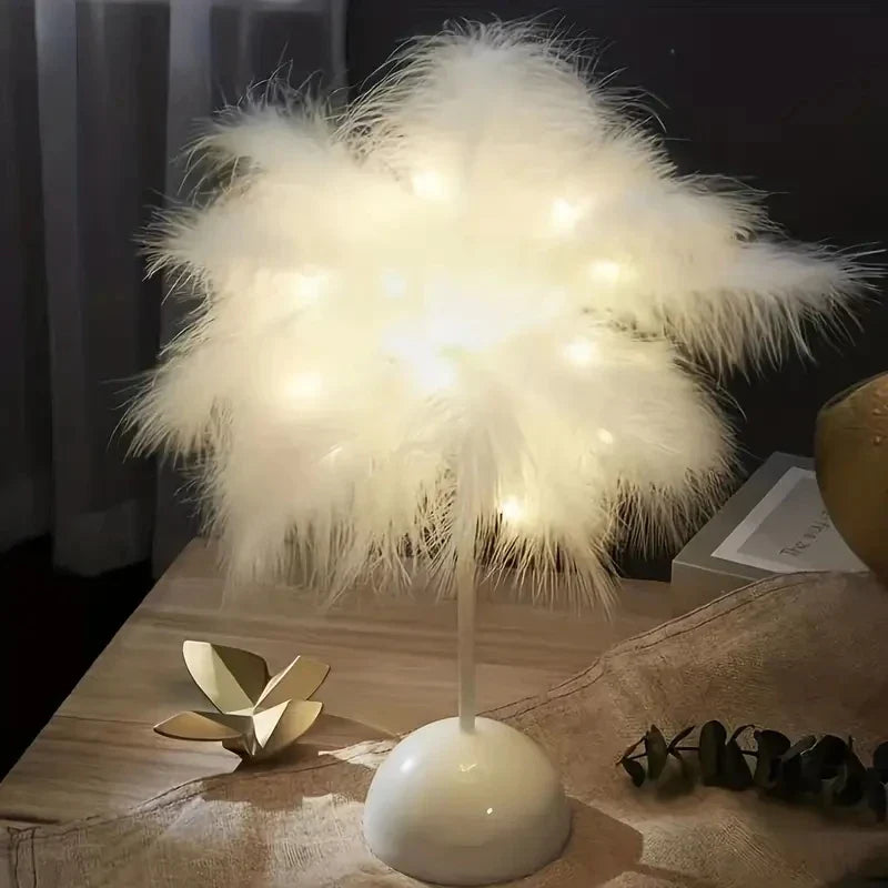 Drømmende Feather Glow Lampe