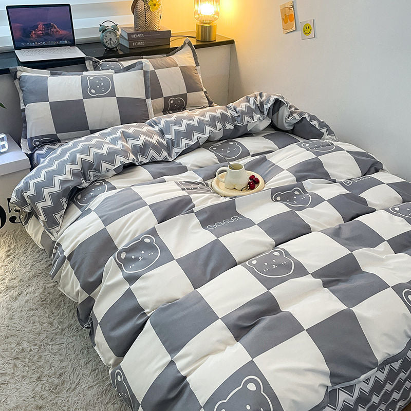 Soft Checkerboard Bedding Collection