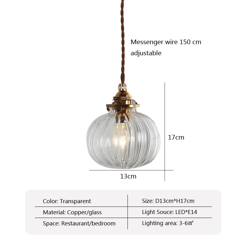 Kaolak - Retro Glass Pendant Light