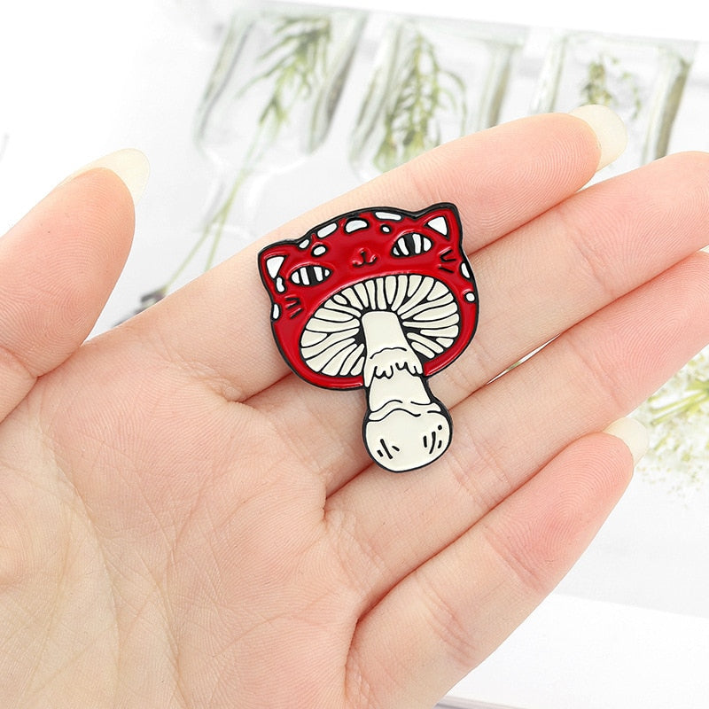 Mushroom Series Collection Enamel Pins