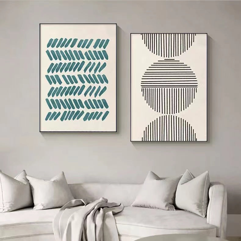 Scandinavian Geometry Art Artwork