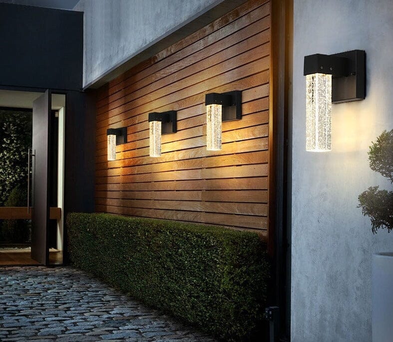 Crystal IP65 Waterproof Aluminum Outdoor Wall Lamp