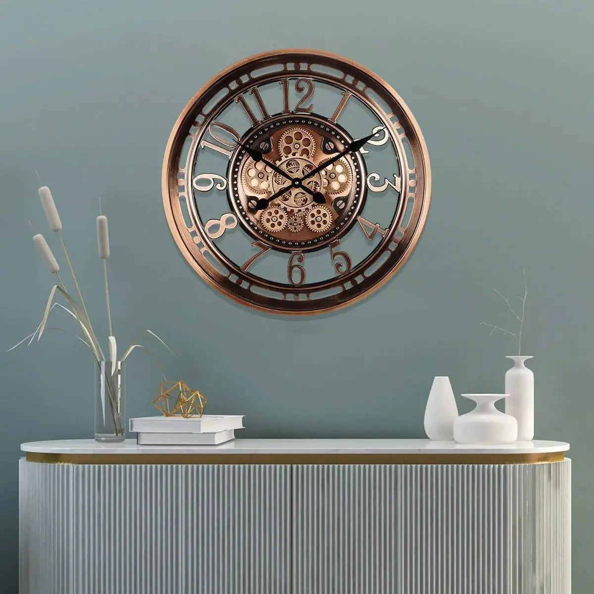 CopperTime - Horloge murale de bureau antique