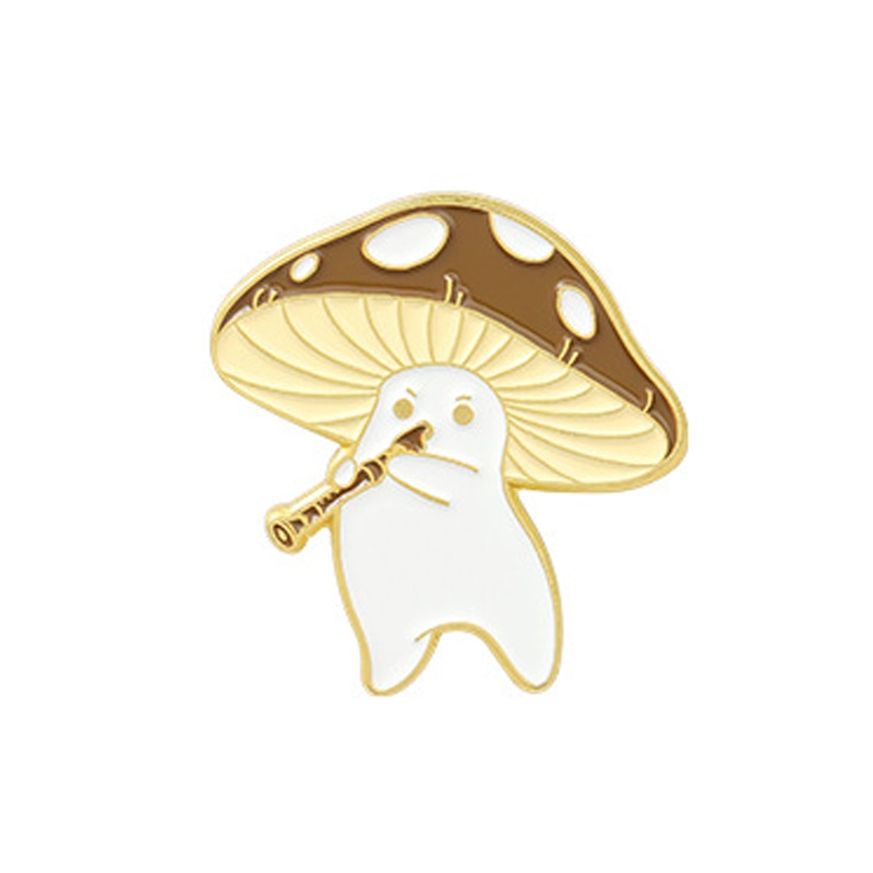 Mushroom Series Collectie Emaille Pins