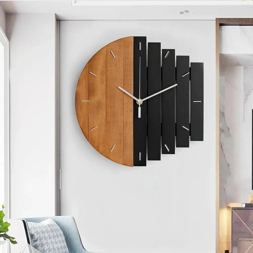 GoldSphere – 3D Decorative Clock for Living Room