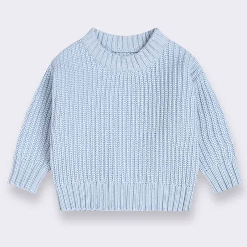 Aliyah's Snug Knit Baby Sweater - Unisex Pullover for Autumn & Winter