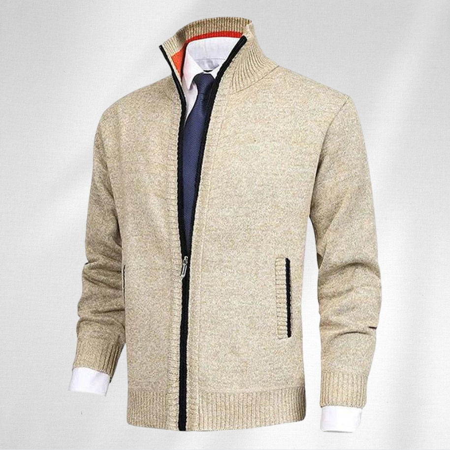 Tony - Stylish business cardigan sweater for men