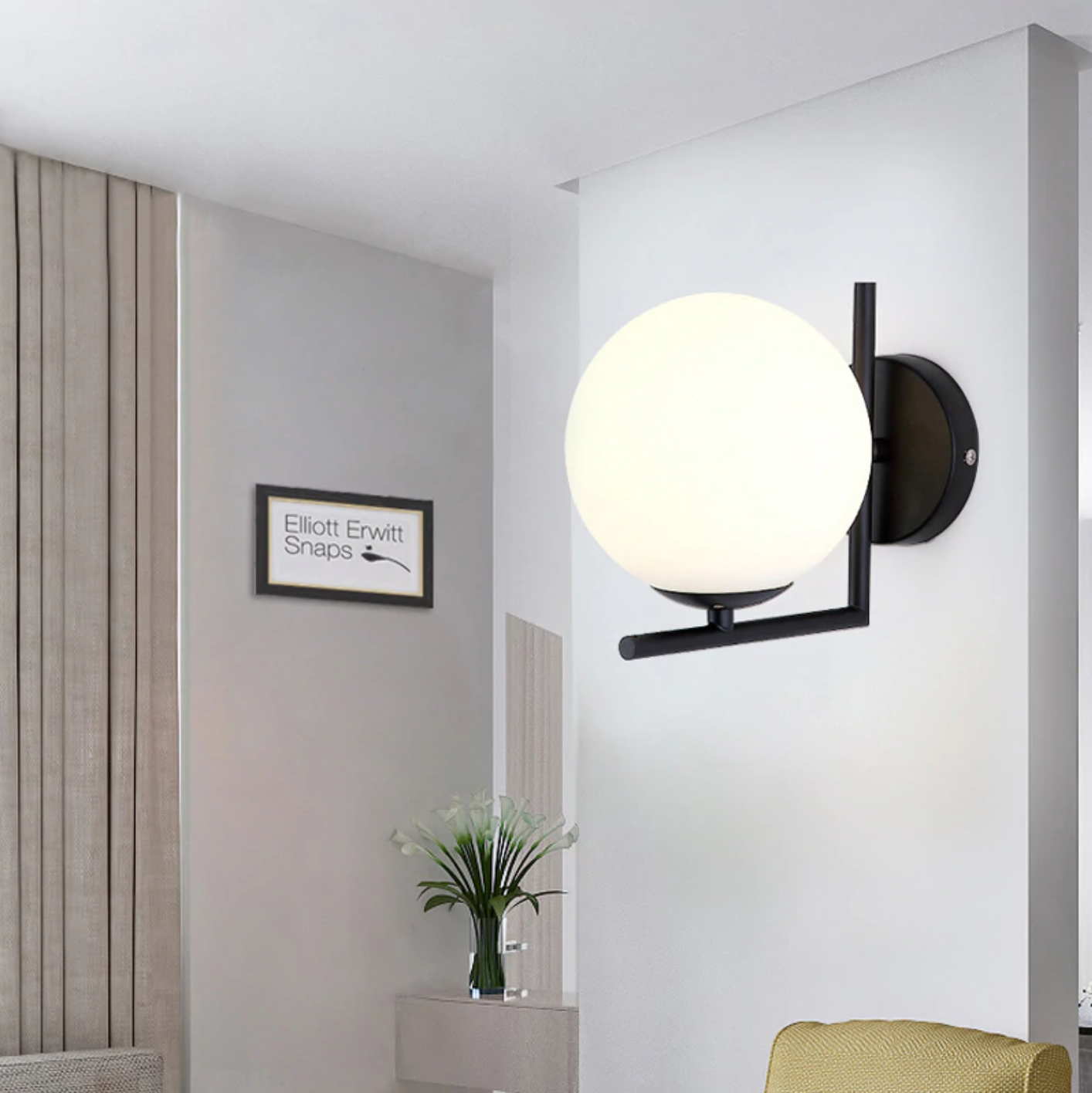 Bal van licht wandlamp