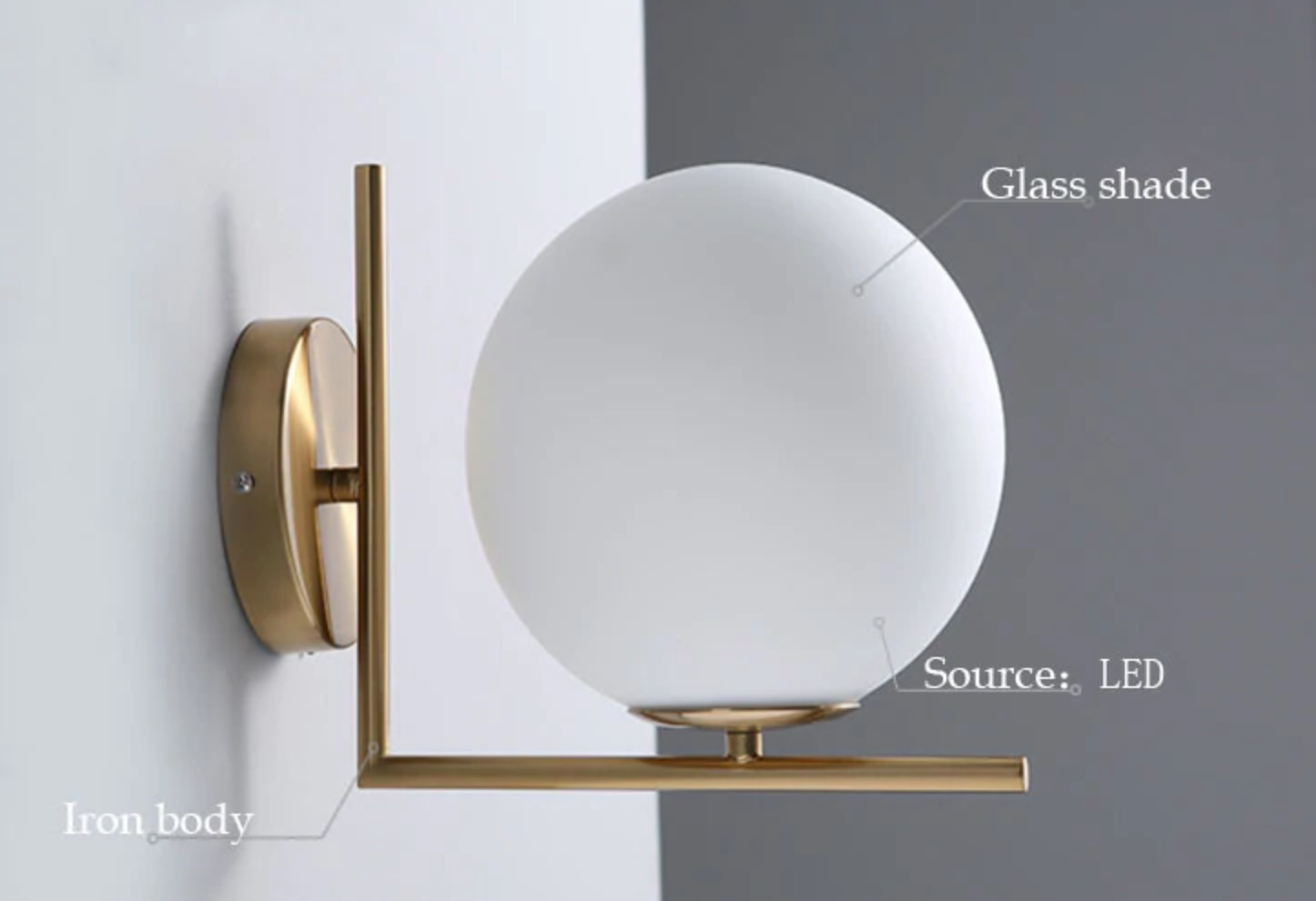 Ball of Light Wall Sconce