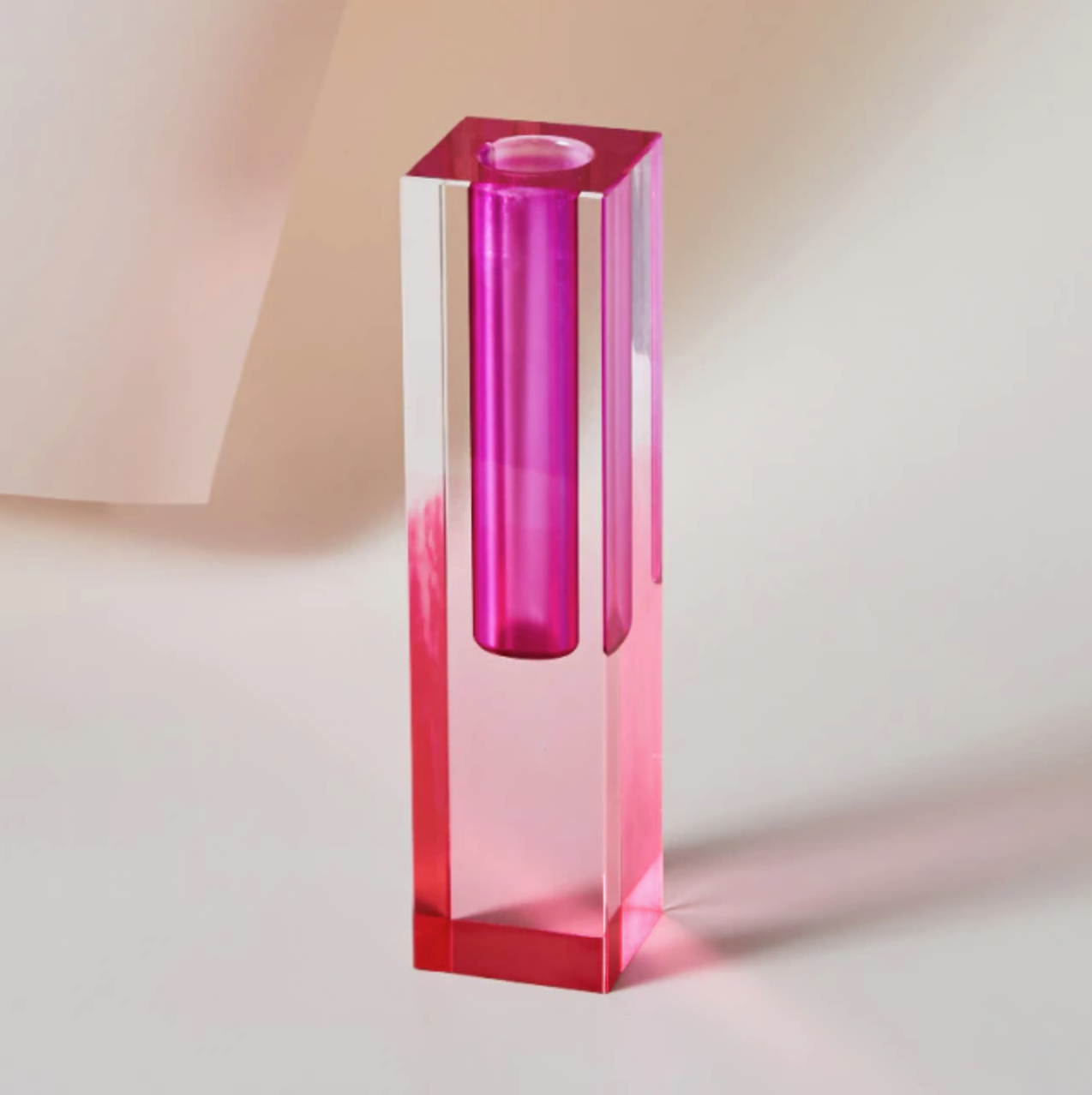 Modern Prism Acrylic Vase & Desktop Organizer