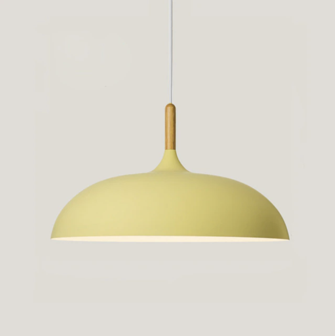 Soft Pastel Palette Pendant Lights in Metal & Wood