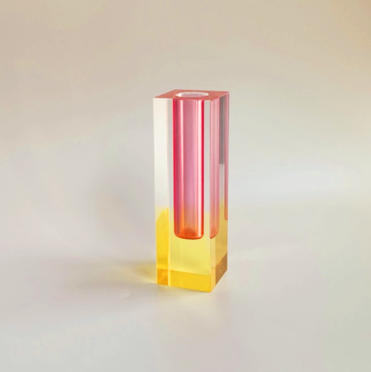 Modern Prism Acrylic Vase & Desktop Organizer