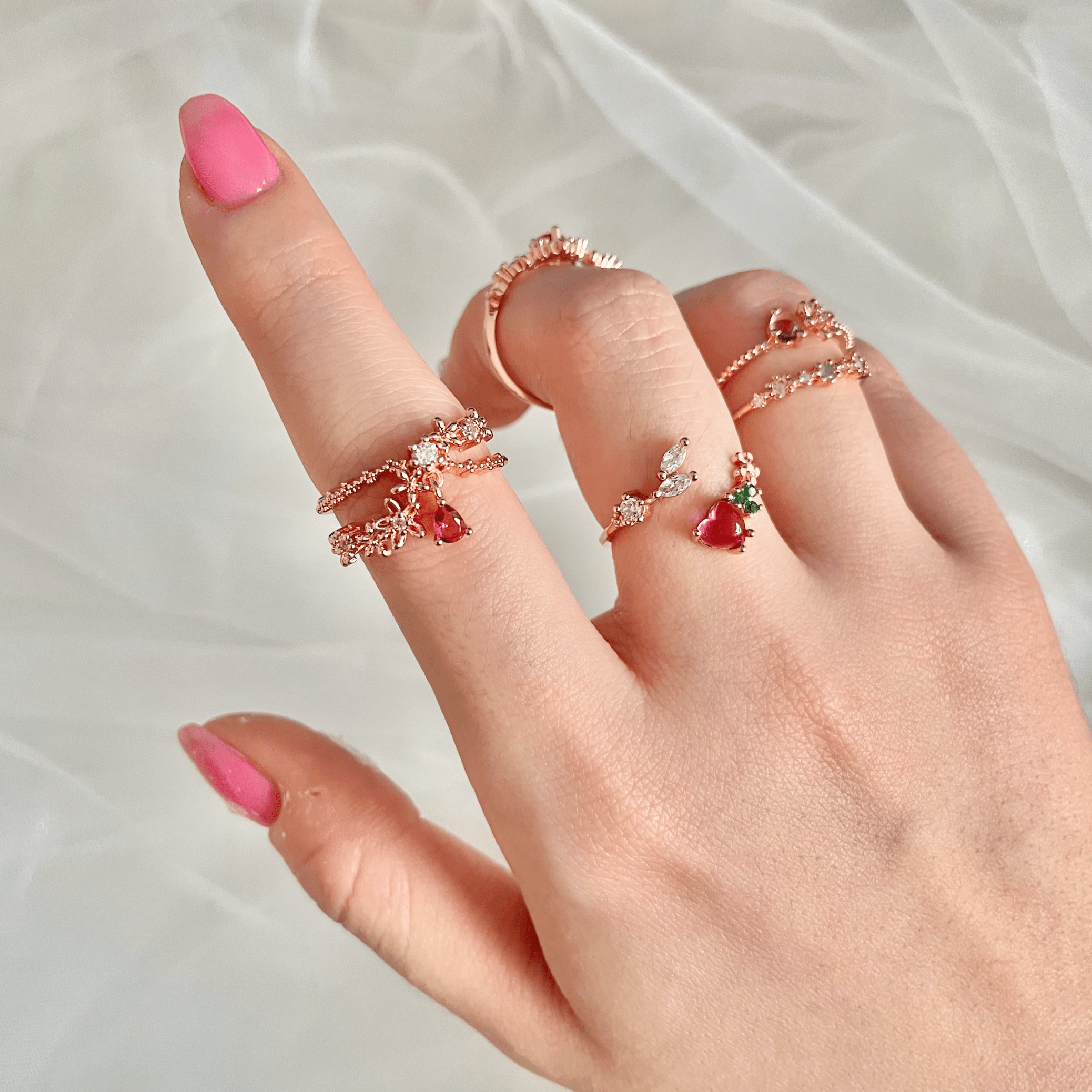 Floral Ring Set