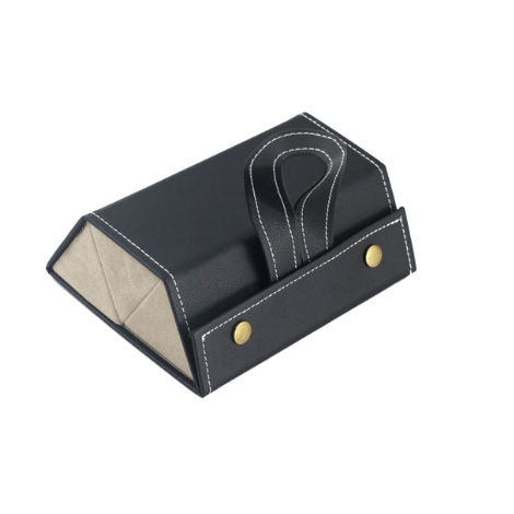 Folding Travel Glasses Case – Multi-Slot Organizer for Sunglasses & Eyeglasses, Vegan Leather