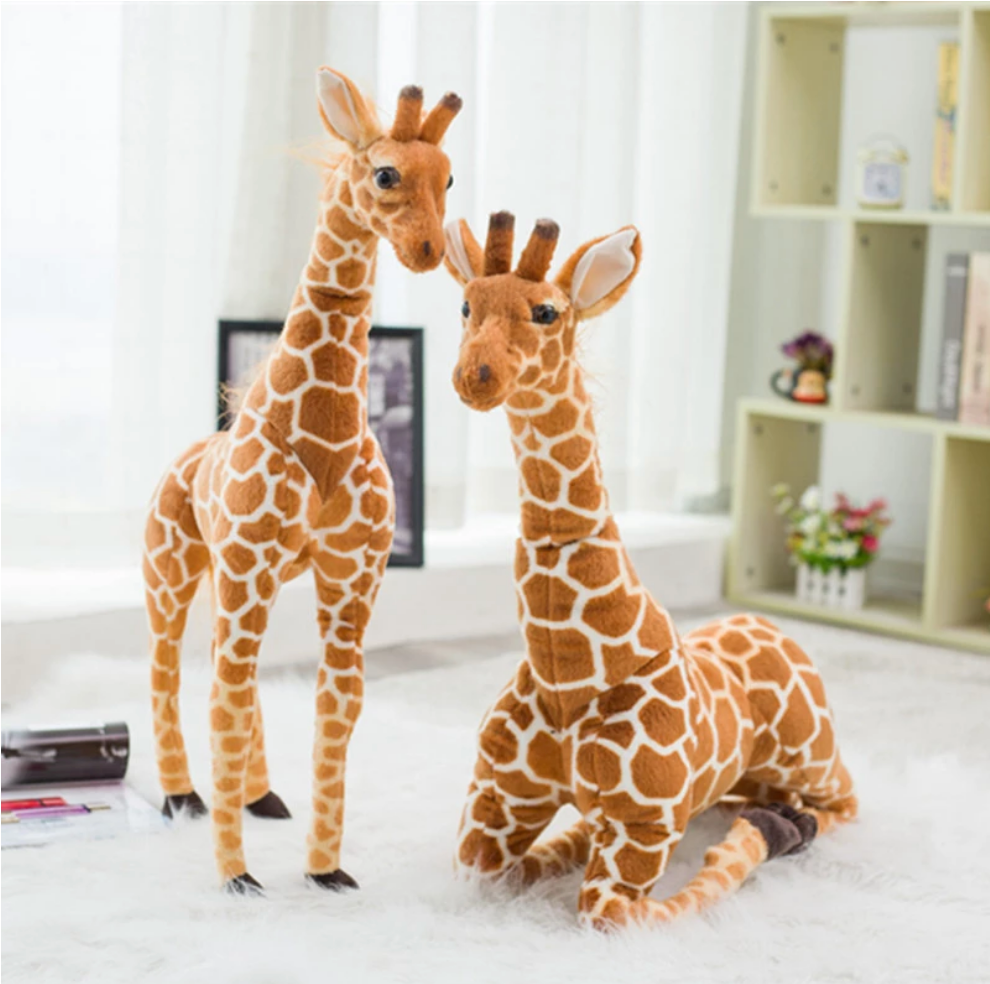 Realistic Giant Plush Toy Giraffe