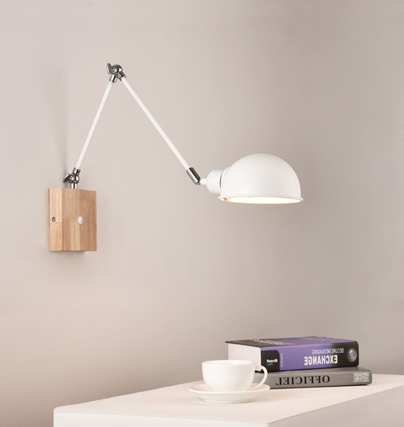 BTM Jeena -  Adjustable wooden Wall Lamps