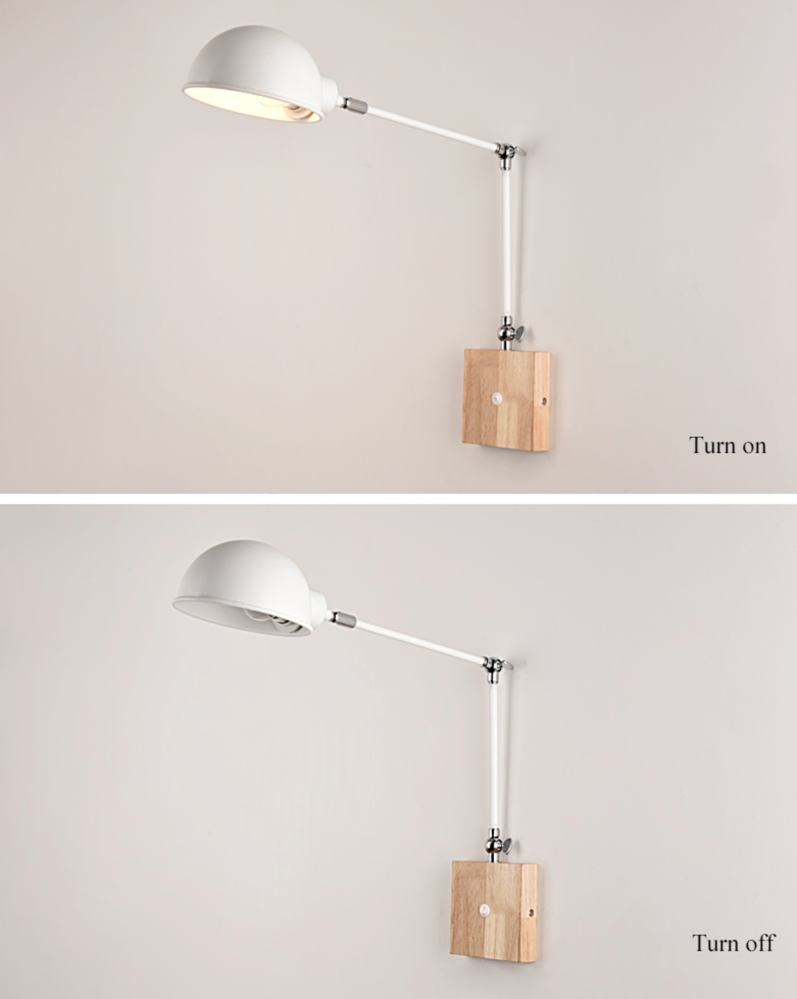 BTM Jeena -  Adjustable wooden Wall Lamps