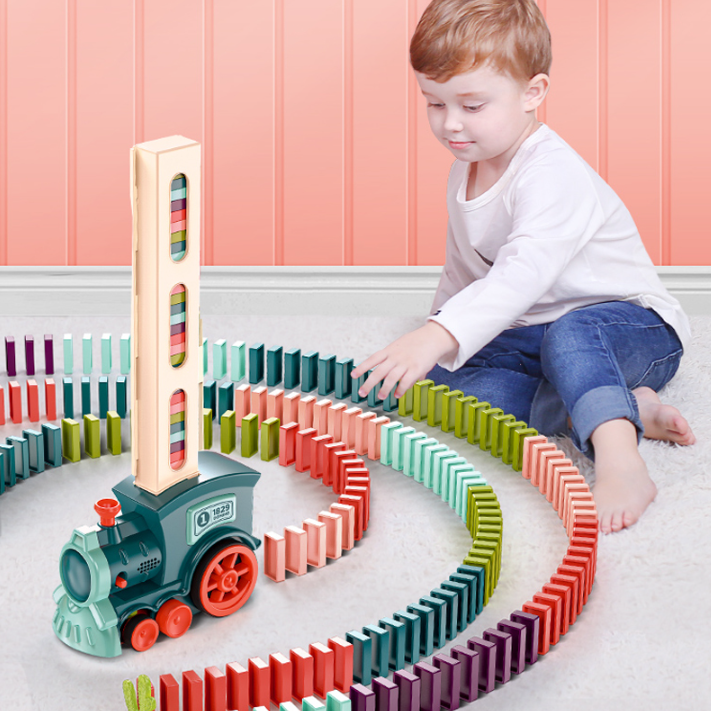 Domino Express Train Adventure Set - Le train de pose automatique de Domino