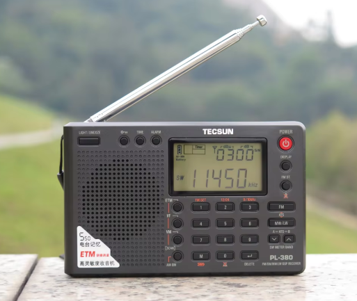 AuroraTec PL-380 DSP draagbare radio – full-band FM/LW/SW/MW-ontvanger met stereogeluid