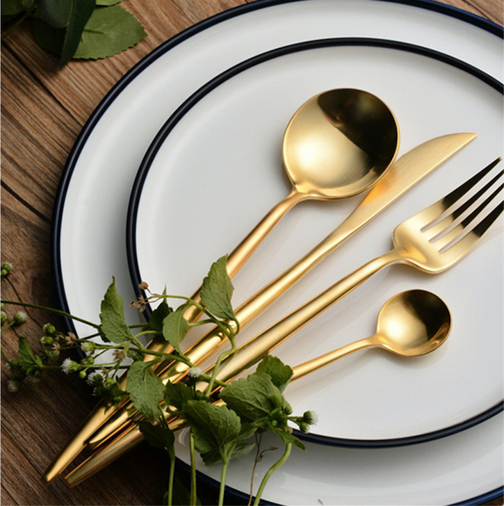 Arya Gold Cutlery Set