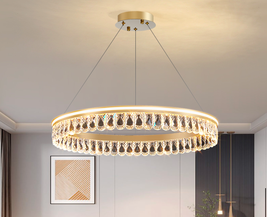 Luxury Droplet Ring Chandelier