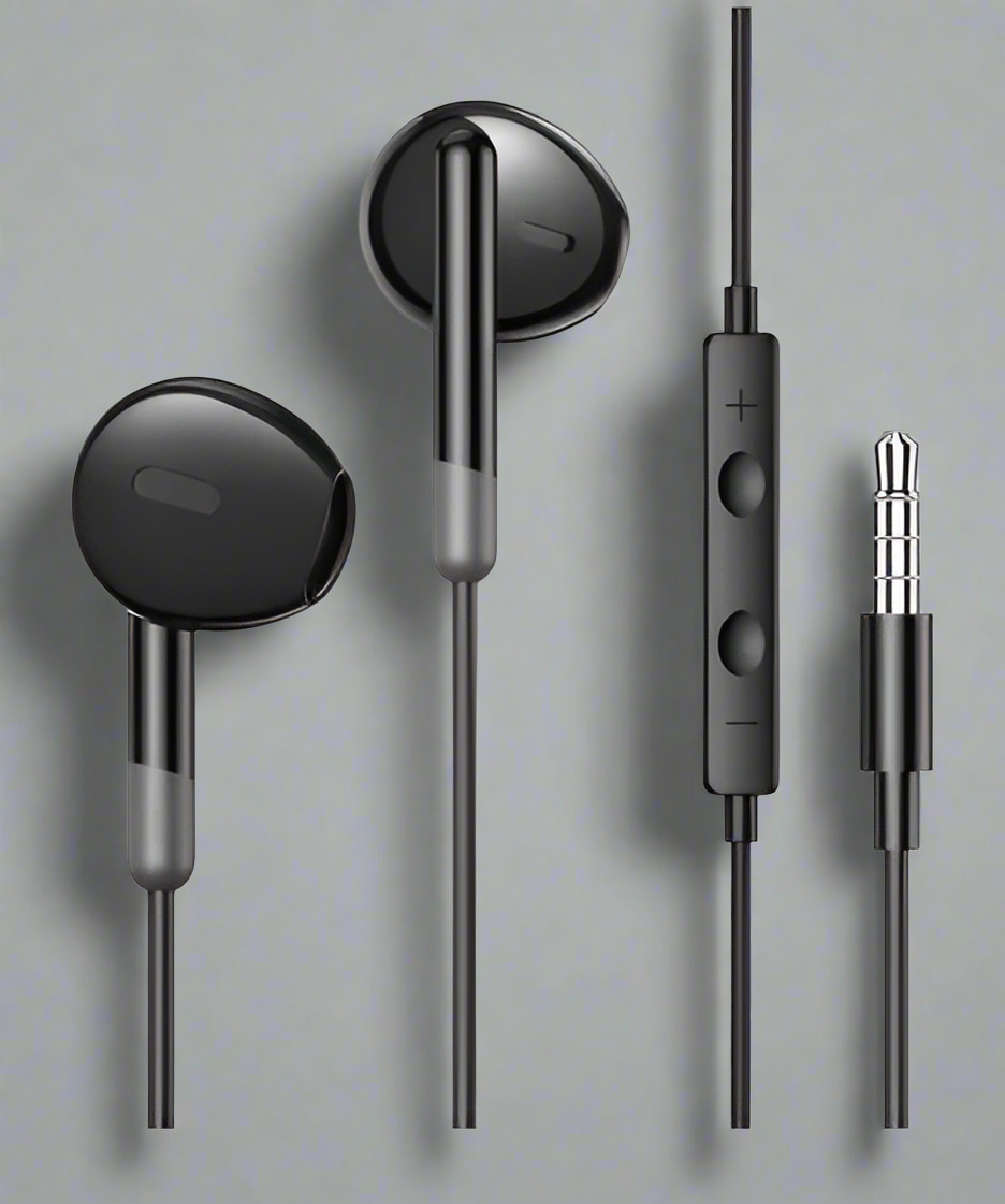 EchoPro In-Ear Wired Headphones with Mic & Noise-Canceling