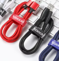 Toocki Cable Organizer - USB Wire & Cord Management for iPhone & Samsung