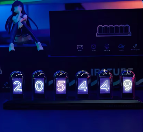 Nixie Glow Clock – Atemberaubende RGB Digitale Röhren-Nachtlampe mit App-Steuerung