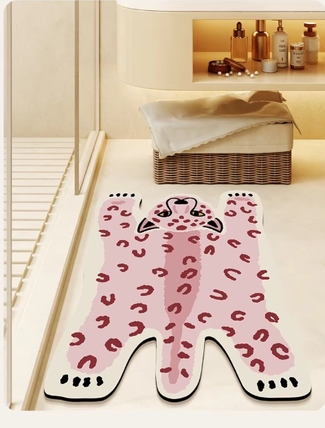 Tapis de bain en diatomite Winnie Quick-Dry Cartoon – Absorbant et antidérapant