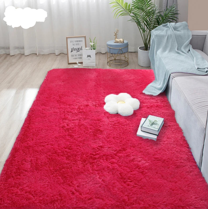 Sara Alfombra Suave y Esponjosa Blanca – Alfombra Acogedora de Piel para Dormitorio y Habitación de Niños