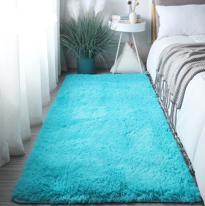 Sara Alfombra Suave y Esponjosa Blanca – Alfombra Acogedora de Piel para Dormitorio y Habitación de Niños