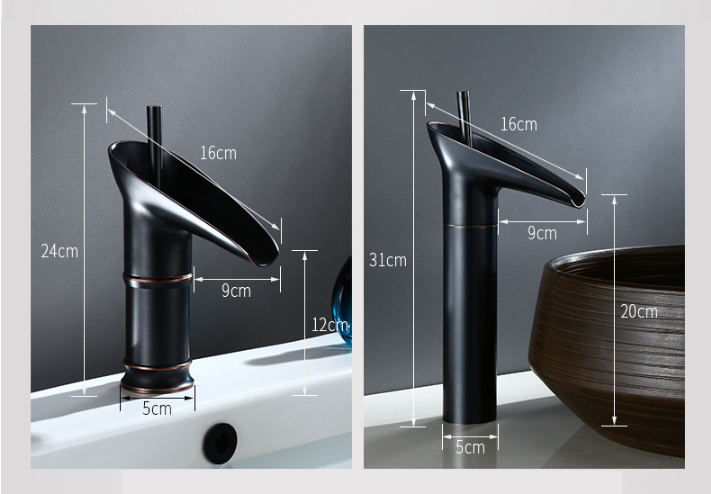 Torneira de Lavabo em Estilo Antigo com Cascata