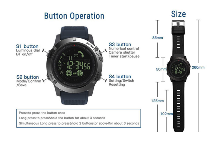 Montre T Intelligente Militaire Invincible