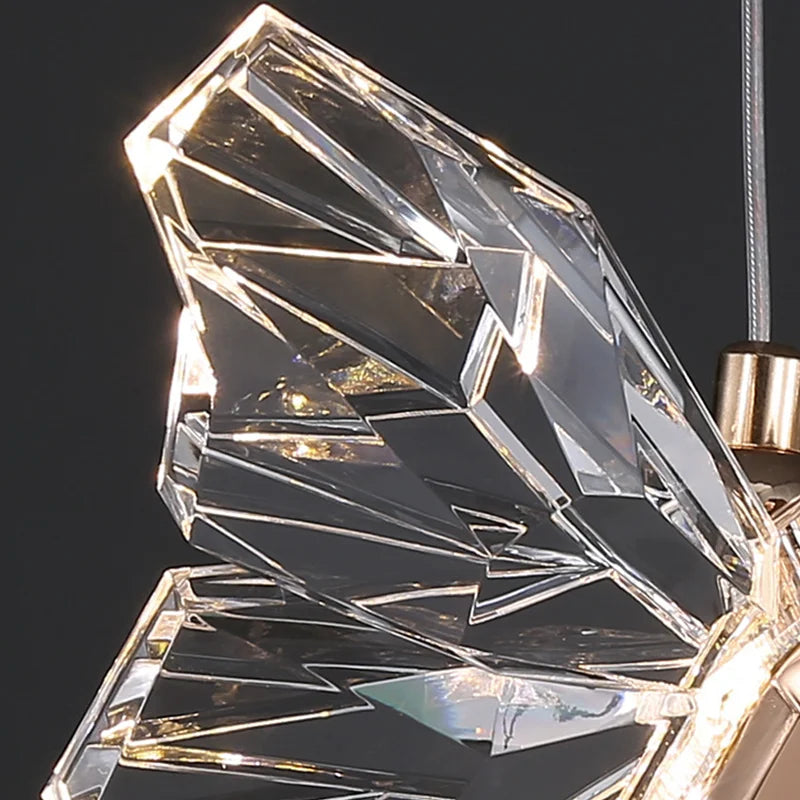 Crystal Butterfly Wall Lamp