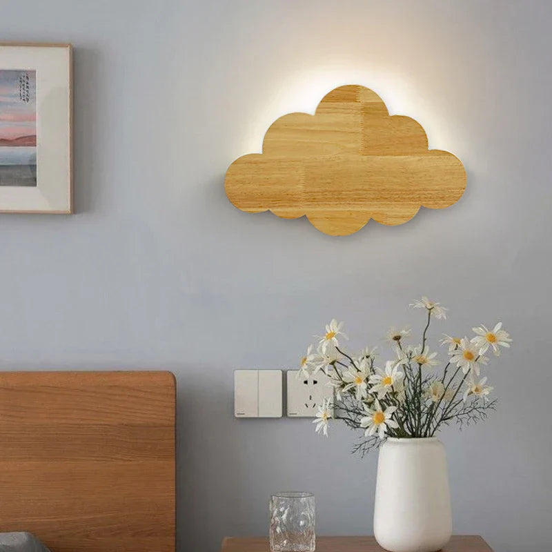 Luminaires muraux en bois Cloud