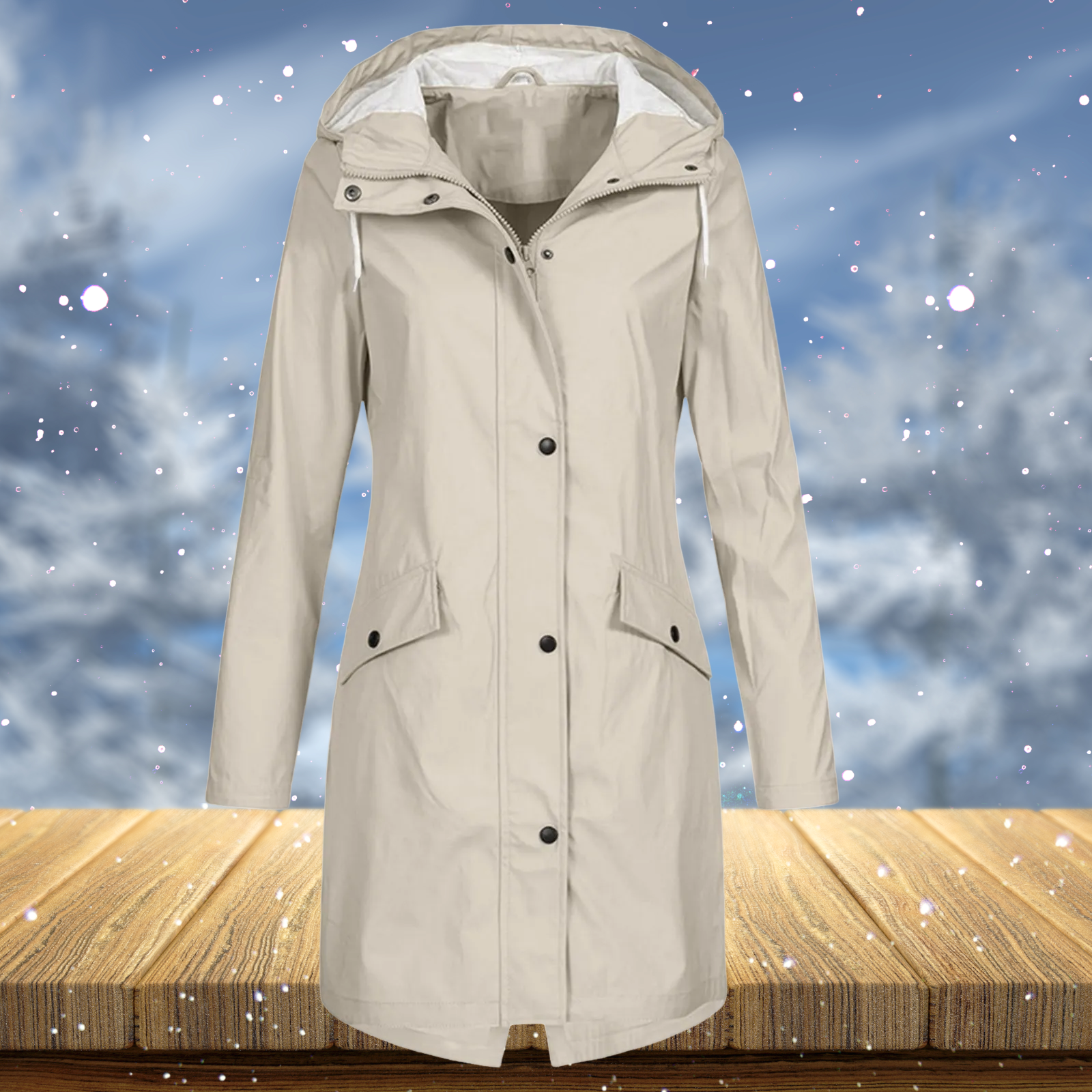 Zenith - Chaqueta/impermeable larga cortavientos