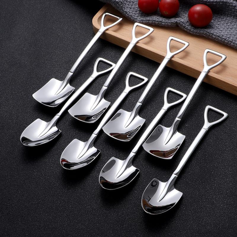 Vrimlo® 4-piece Stainless Steel Shovel Teaspoon Set