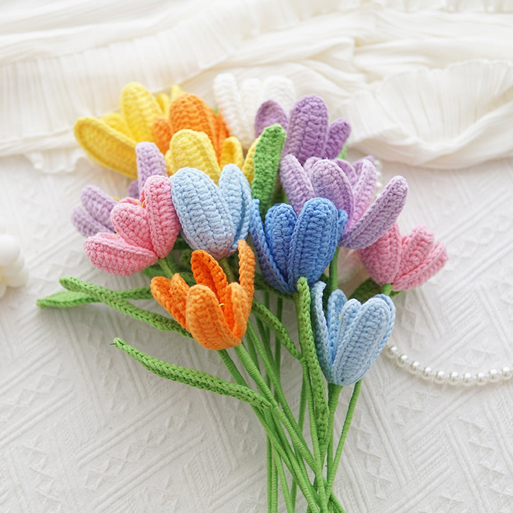 Tulip Crochet Bouquet decor